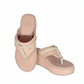 VELATO Crystal Strap Thong Platform Wedge