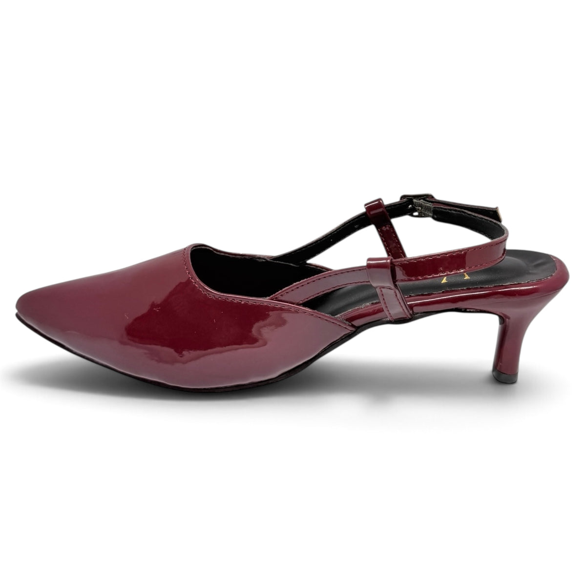 VELATO Patent Slingback Kitten Heels